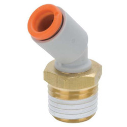 Smc Male Elbow,45 Deg,1/8 in.,TubexMNPT KQ2K05-34AS
