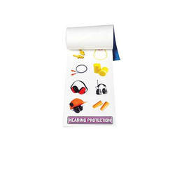 Accuform Label Booklet,10in x 5in,Adhesive Vinyl PPE468