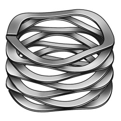 Manufacturer Varies Multi-Wave Disc Spring,17-7 SS 1UAR8