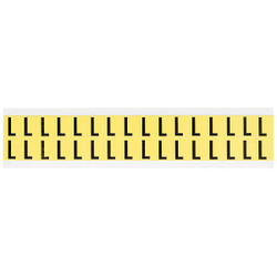 Brady Letter Identification Card,L,PK32 3420-L