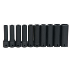 MS-14-10HRC Williams Socket Set, 10 Pieces, 1/2 Inch Drive, Impact, 6 Point