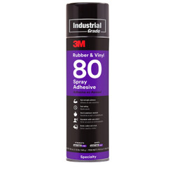 21200-82618 3M Spray Adhesive,Rubber and vinyl spray adhesive 80,Yellow,24 fl oz can (Net 19 oz)