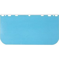 181540 MCR HEAD GEAR/FACE SHIELDS,8x15.5" .040 universal Visor POLY