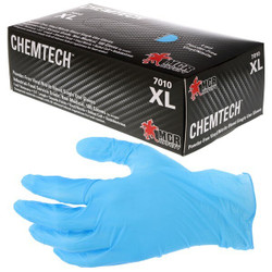 7010M MCR Safety VitriShield Disposable Gloves, Medium, Vinyl - Nitrile, Blue