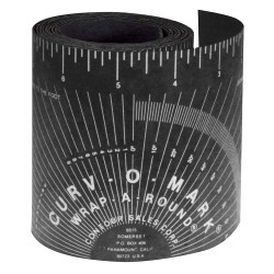 14753 Jackson Safety Ruler, Wrap-A-Round, Large, 6 ft L, 3.88 Inch W, Black