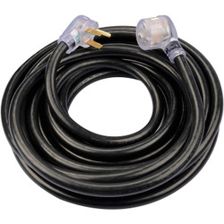 EC0011Welder Extension Cord, 8/3 AWG, 50 ft, 250V, Black