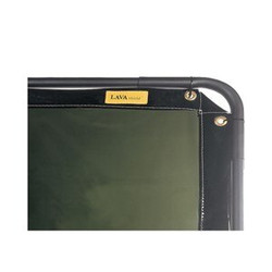 55-7468 Alliance Low-Visability Welding Screen,6'x8',Low Transparency,Dark Green-Safety Orange