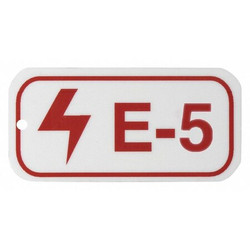 Brady Lockout Tag,1-1/2" H x 3"W,1/8"Hole,PK25 105683