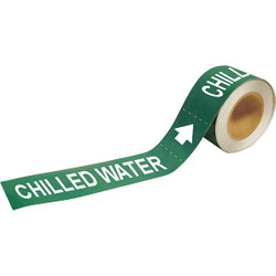 Brady Pipe Mrkr,Chilled Watr,2in H,12in W 73867
