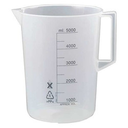 Manufacturer Varies Beaker,5 L,260 mm H,201 mm Dia,PK2 23X904