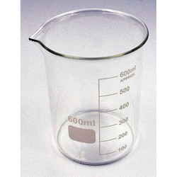 Manufacturer Varies Beaker,600 mL,125 mm H,90 mm Dia,PK6 5YGZ5