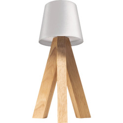 Westek Amerelle Bailey Matte White Rechargeable Indoor/Outdoor LED Lamp