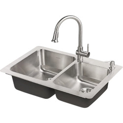 American Standard 33x22 Mntvle Ss Sink Kit 18CR.332232C.075