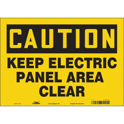 Condor Safety Sign,10 inx14 in,Vinyl 475N30