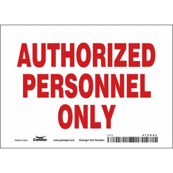 Condor Safety Sign,5 inx7 in,Vinyl 472G85