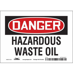 Condor Safety Sign,5 inx7 in,Vinyl 476A87