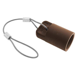 Hubbell Wiring Device-Kellems Single Pole Connector Cover,Female,Brown HBLFCAPBN