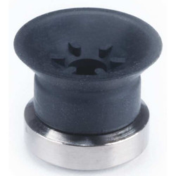 Smc Vacuum Pad,Flat With Ribs,13mm ZP13CS