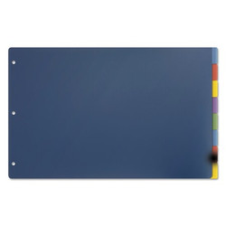 Cardinal Index,Poly,11"X17",AssortedTab,PK4 84251