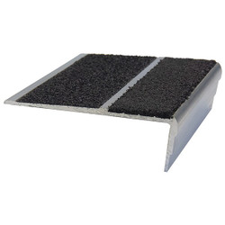 Stairmaster Stair Nosing,Black,54" W,3" D 333FT-SN4-6