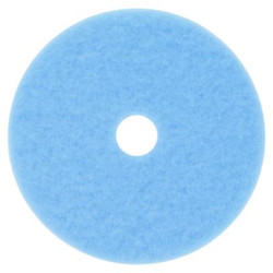 3M™ Hi-Performance Burnish Pad 3050, 17" Diameter, Sky Blue, 5/carton 3050-17