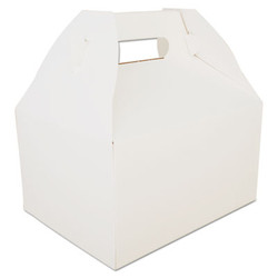 SCT® Carryout Barn Boxes, 9.06 x 7.06 x 5, White, Paper, 125/Carton SCH 2715