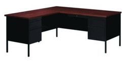 Alera® DESK,L RETURN BK/WA,BK 26249