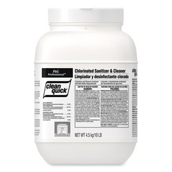 Clean Quick® Powdered Sanitizer/cleanser, 10 Lb Bucket, 3/carton 02580