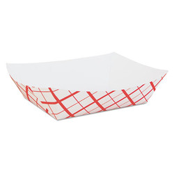 SCT® TRAY,FOOD,PPR,5LB,CHK,RD SCH 0429