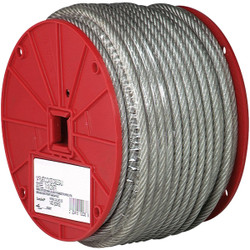 Campbell 3/32 In. x 250 Ft. Vinyl-Coated Galvanized Clothesline Cable 7000397