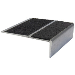 Stairmaster Stair Nosing,Black,42" W,3" D 333FT3-6