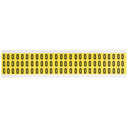 Brady Number Label,0,1/2in.Hx11/32in.W,Vinyl 3410-0