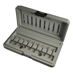 Cle-Line Carbide Bur 9pc Set,3/32"and 1/8"x1/8" C17760