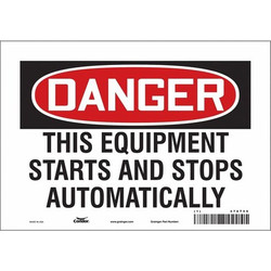 Condor Safety Sign,7 inx10 in,Vinyl 478T58