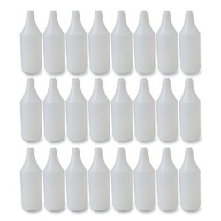Boardwalk® Embossed Plastic Spray Bottle, 32 oz, Clear, 24/Carton 512245