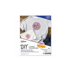 Avery® Fabric Transfers, 8.5 X 11, White, 18/pack 08938