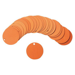 Brady Blank Tag,Alum,2in H,2in W,Orange,PK25 87611