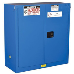 Justrite Haz Material Safety Cabinet,30 Gal,Blue 863028