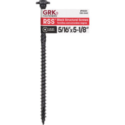 GRK RSS 5/16 In. x 5-1/8 In. Star Drive Washer-Head Black Structure Screw 95511