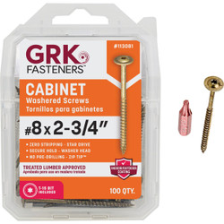 GRK #8 x 2-3/4 In. Star Drive Cabinet Screw (100 Ct.) 113081
