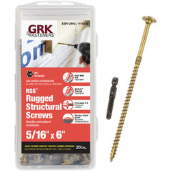 GRK RSS Rugged 5/16 In. x 6 In. Star Drive Washer-Head Structure Screw (20 Ct.)