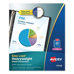 Avery Dennison Protector,Sht,Ltr,Clr,PK50 74106