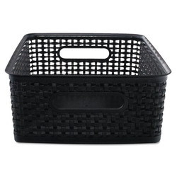 Advantus Weave Bins,Black Plastic,2 Bins,PK2 AVT-40327