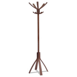 Alba Cafe Wood Coat Stand,Espresso Brown PMCAFE