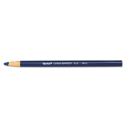 China Marker, Blue, Paper-Wrapped Grease Penicel Pack of 12