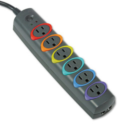 Kensington Strip Surge Protector,6 Outlets K62147US