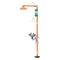 Guardian Equipment Shower with Eye Wash,Galvanized Pipe G1943