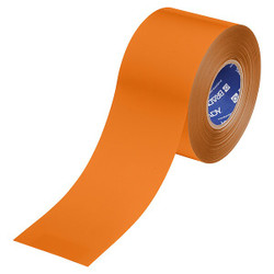 Brady Floor Marking Tape,Orng,4"W,100ft 177042