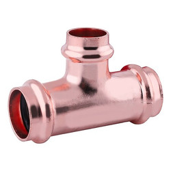 Manufacturer Varies Press tee, 3/4" x 3/4" x 1/2" 816YW6