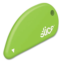 Safety Cutter, 2.41 in L, Fixed Blade, Ceramic, Plastic Handle, Green